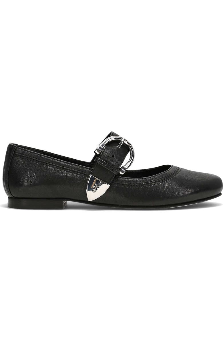 Frye Carson Mary Jane Flat, Alternate, color, Black