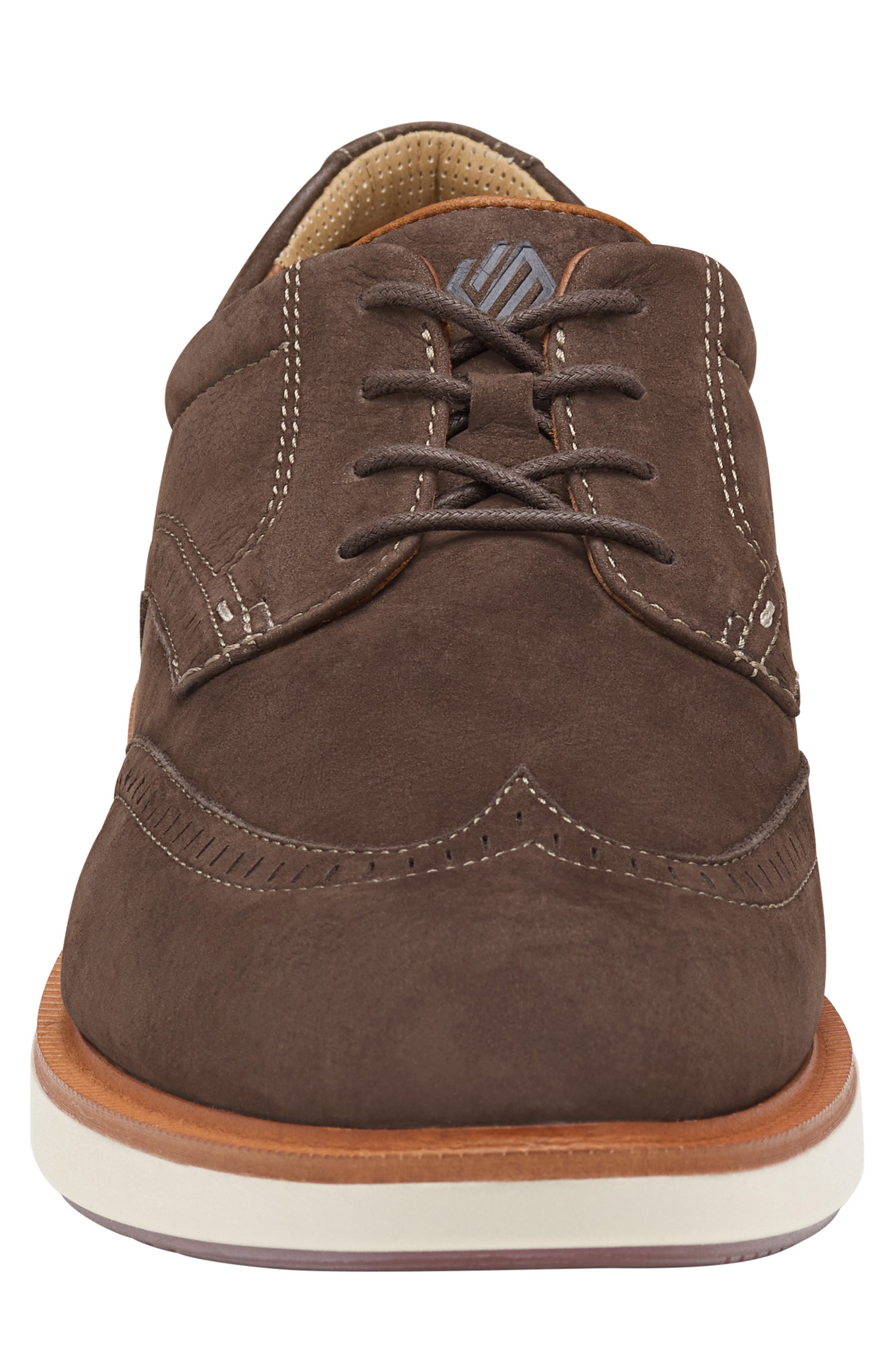Johnston & Murphy Parker Waterproof Wingtip Derby, Alternate, color, Brown Waterproof Nubuck