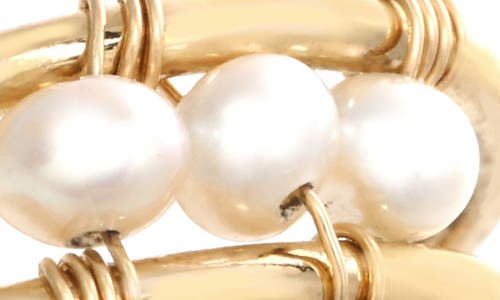 Kozakh Elana Cultured Pearl Ring In Gold