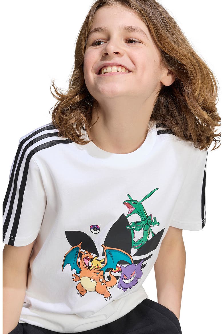 x Pokémon Kids' Cotton Graphic T-Shirt, Alternate, color, WHITE
