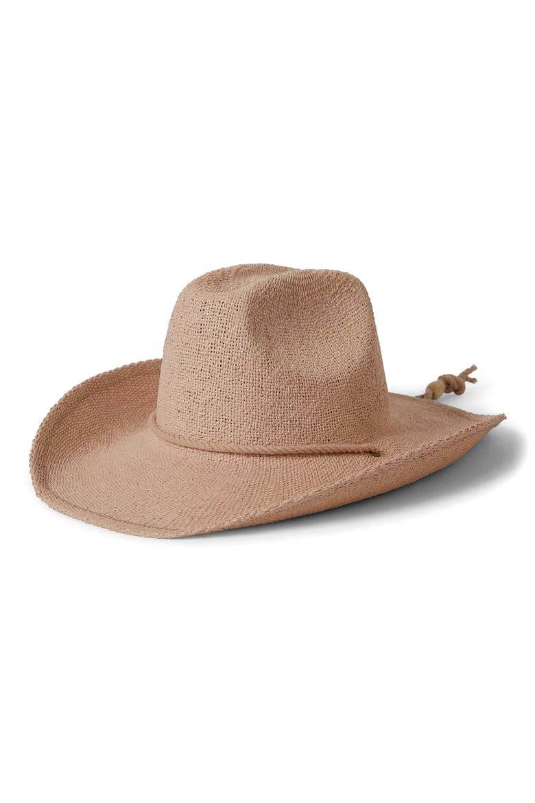Austin Straw Cowboy Hat, Main, color, SOFT PINK