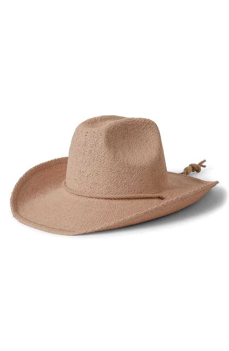 Brixton Austin Straw Cowboy Hat, Main, color, Soft Pink