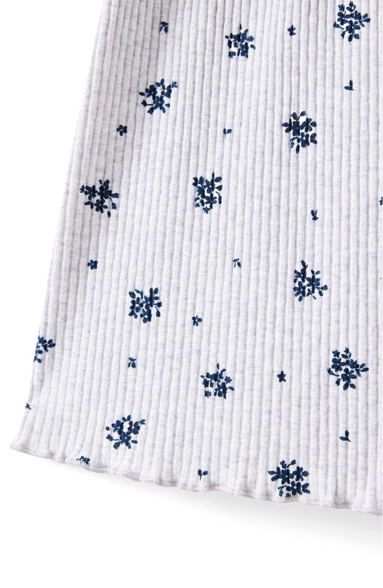 Cotton On Kids Kid's Posie Short Sleeve Babydoll Top, Alternate, color, Grey Marle Floral Ditsy