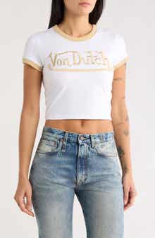 Von Dutch Embroidered Logo Baby Tee