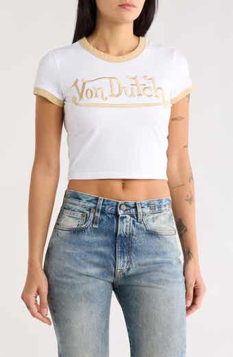 Von Dutch Embroidered Logo Baby Tee