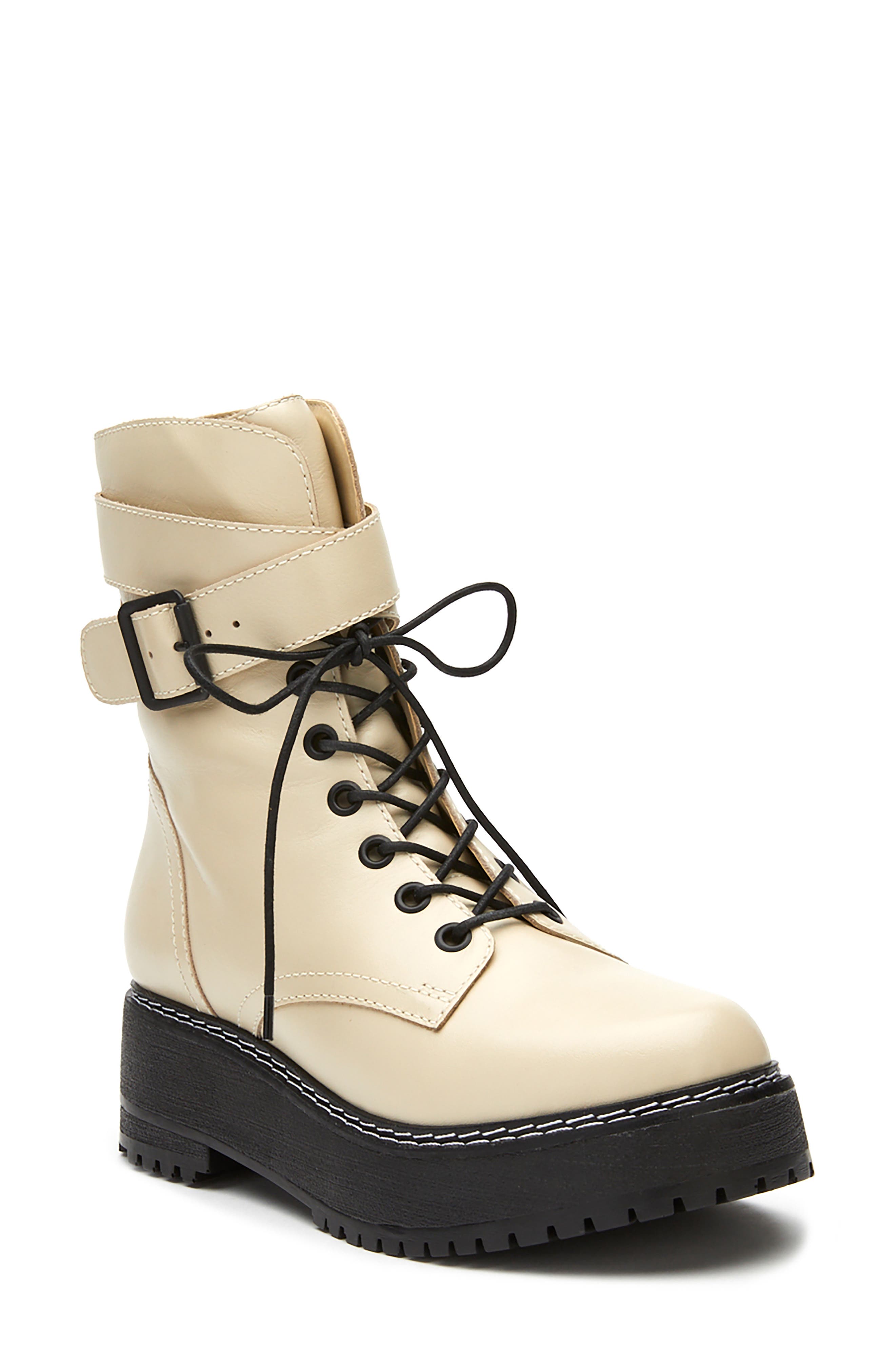 Hunter Bootie, Main, color, BONE LEATHER