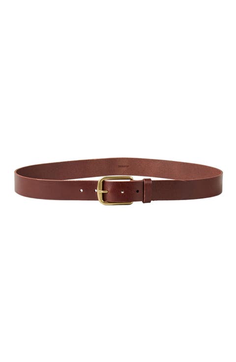 Leather belt