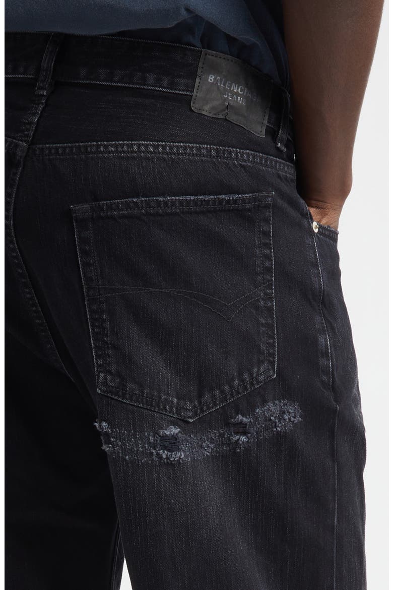 Distressed Relaxed Fit Jeans, Alternate, color, 1037 BLACK FADE OUT