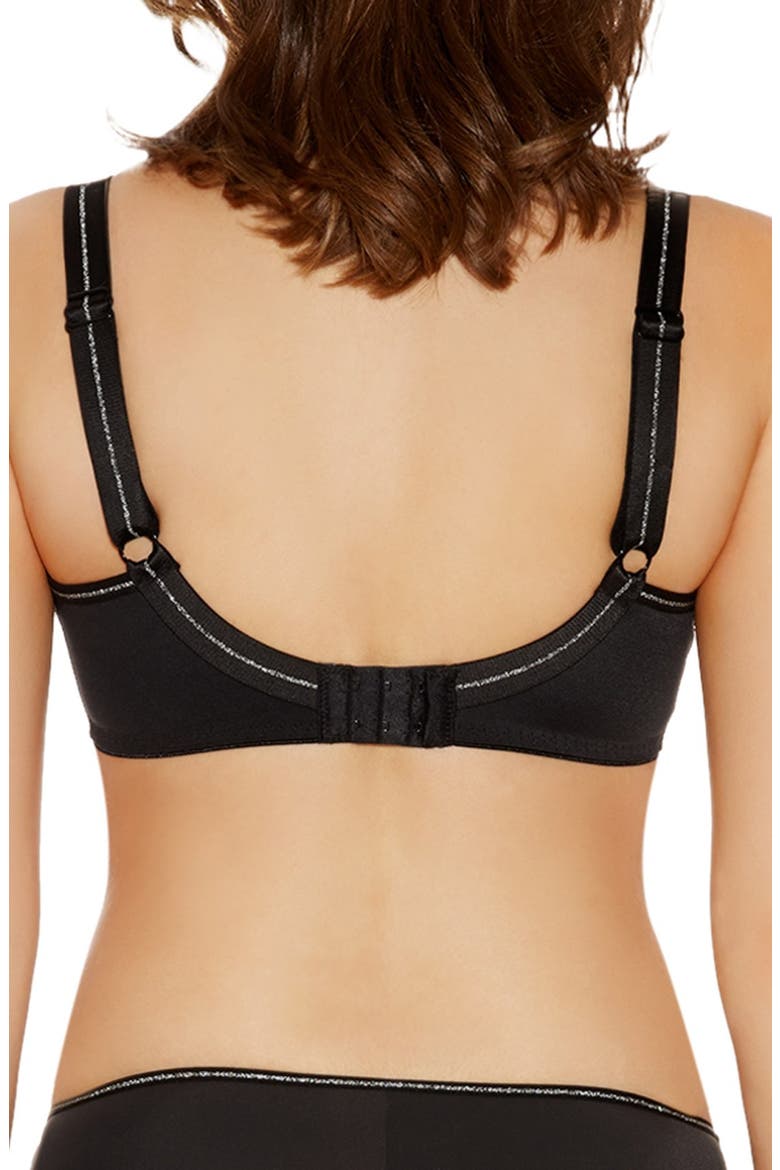 'Hero' Underwire Side Support Plunge Bra, Alternate, color, BLACK