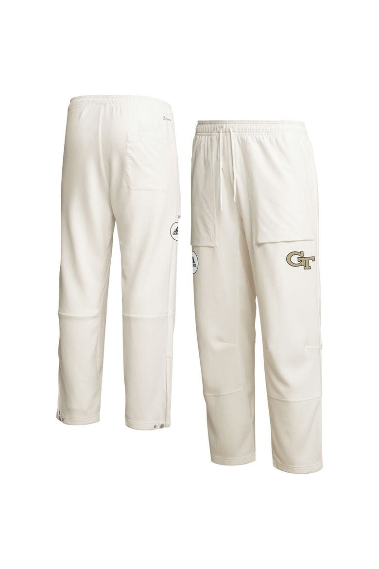 Men's adidas Cream Georgia Tech Yellow Jackets Zero Dye AEROREADY Pants, Alternate, color, Cream