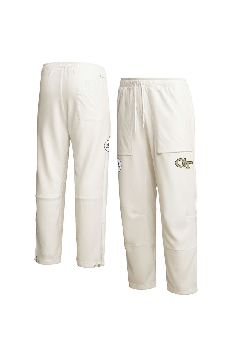 adidas Men's adidas Cream Georgia Tech Yellow Jackets Zero Dye AEROREADY Pants, Alternate, color, 