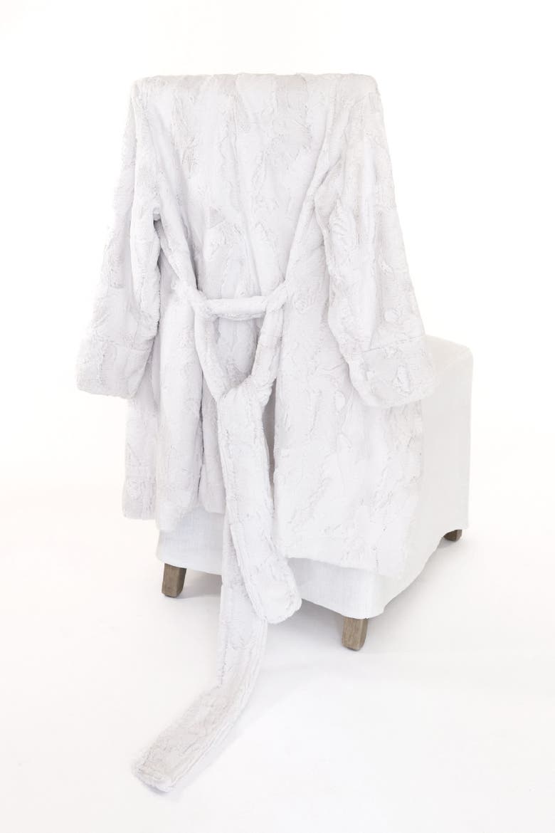 Ojai Faux Fur Robe, Alternate, color, Vanilla Pearl