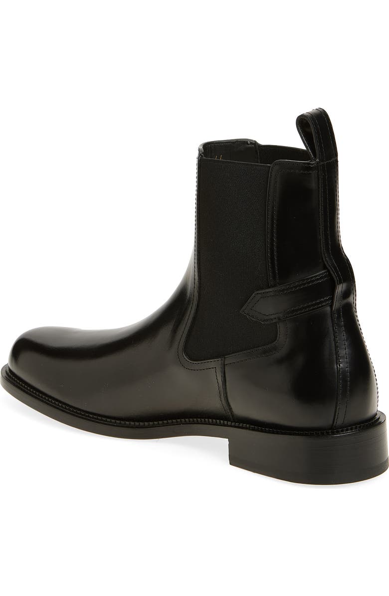 Versace VLOGO Chelsea Boot, Alternate, color, Black-Versace Gold
