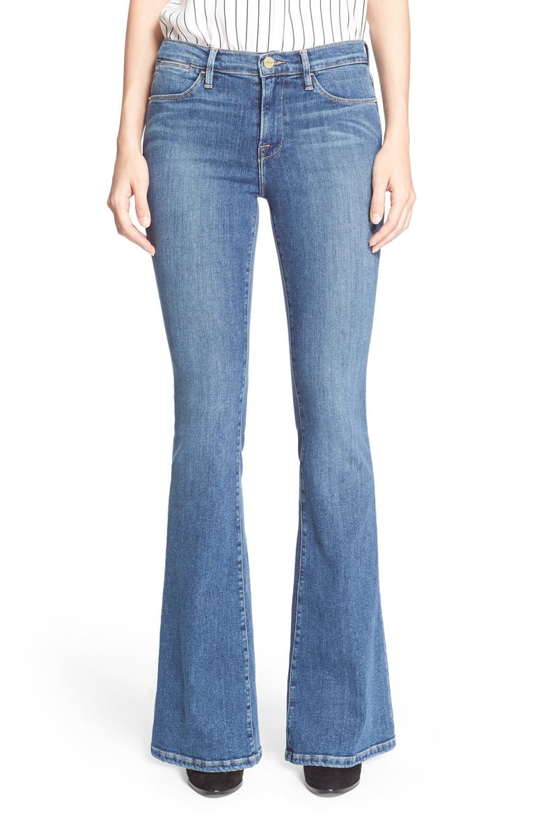 'Le High Flare' Jeans, Main, color, HUNTLEY