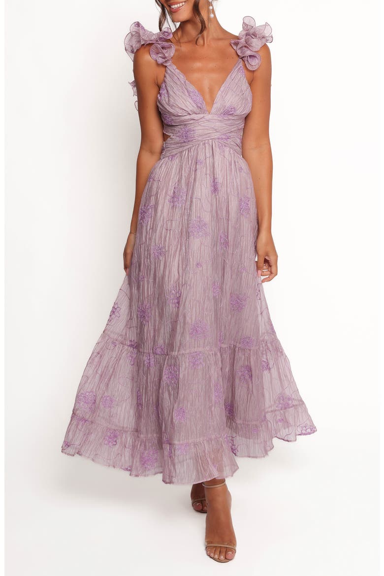 Harmony Floral Maxi Dress, Main, color, LILAC