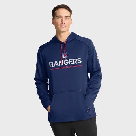 Men
s Fanatics Navy New York Rangers Authentic Pro Rink Hoodie
