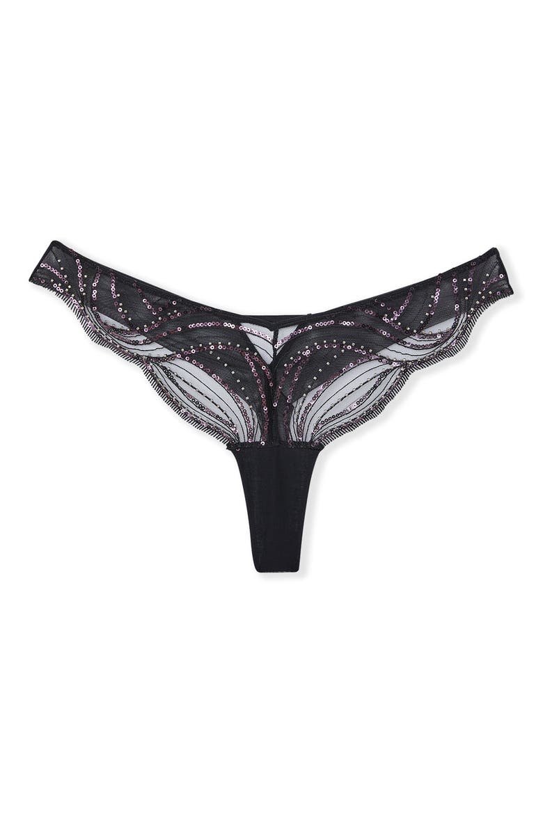 Whisper of Desire Tanga, Alternate, color, BLACK