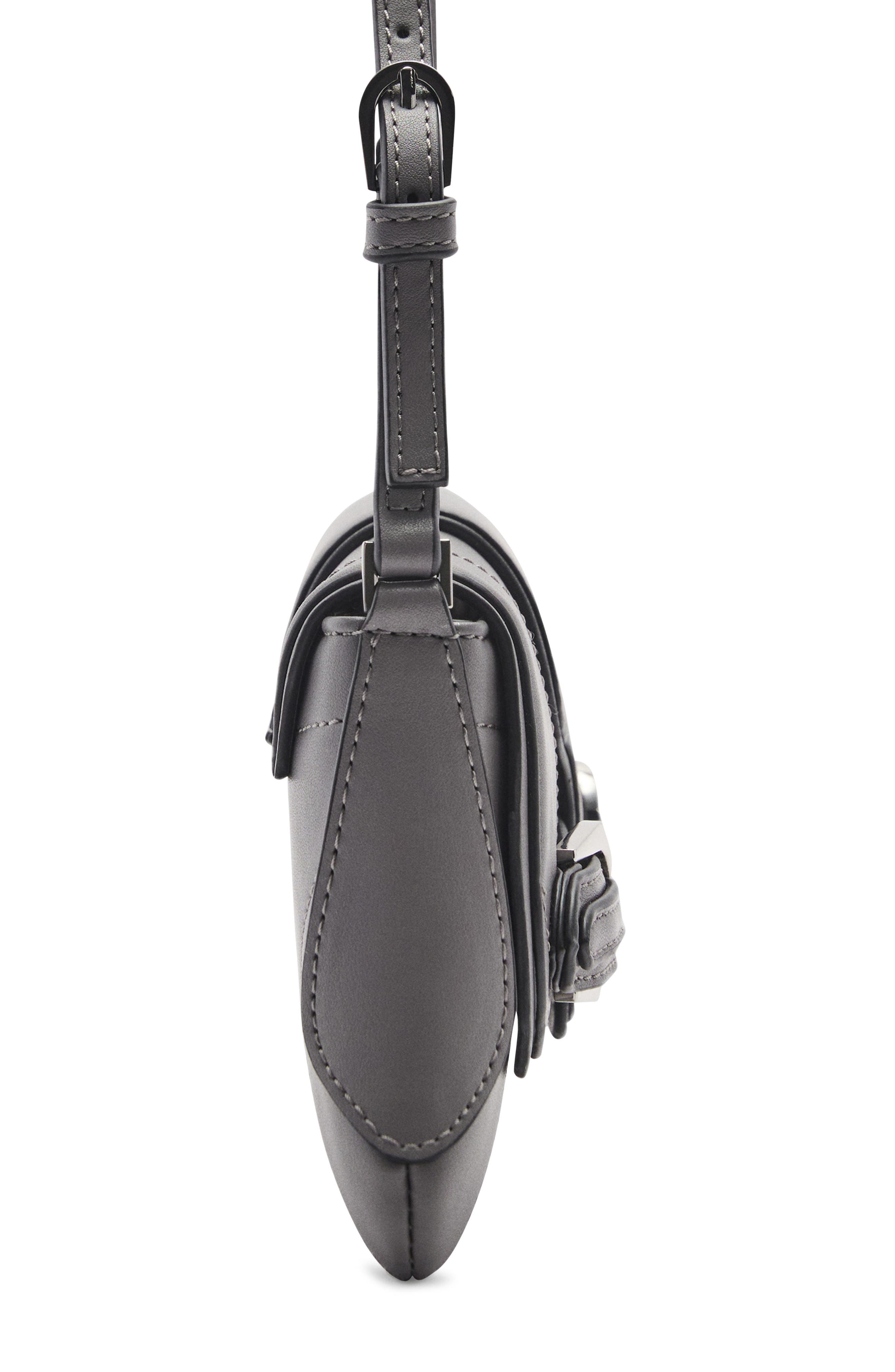 MANGO Faux Leather Shoulder Bag, Alternate, color, 