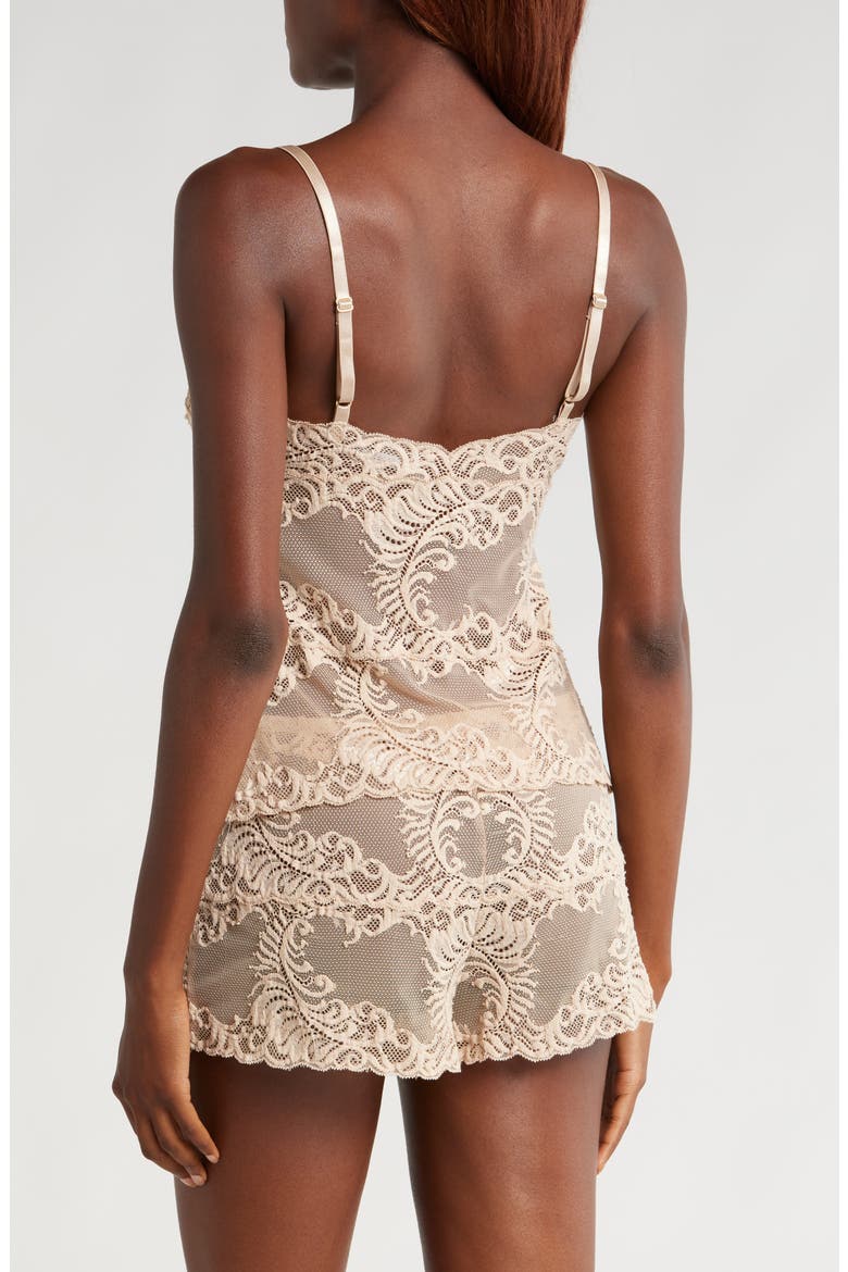 Feathers Lace Short Pajamas, Alternate, color, CAF