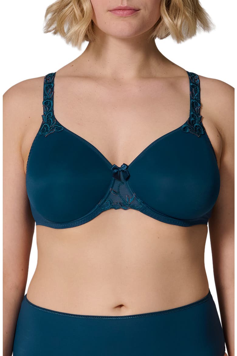 Andora Underwire Minimizer Bra, Main, color, PETROL BLUE
