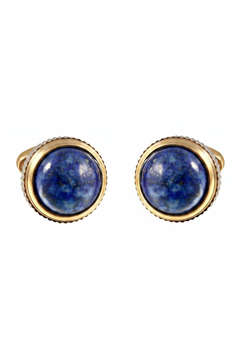 Atlas Lapis Lazuli Cufflinks, Main, color, Deep Blue