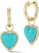 Storrow Alana Turquoise and Diamond Huggies