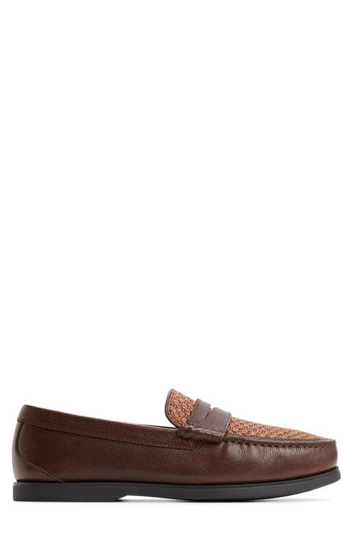 Brooks Brothers Eastport Penny Loafer In Dark Brown
