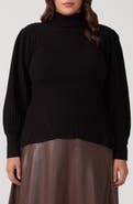 Estelle Rae Rib Mock Neck Sweater