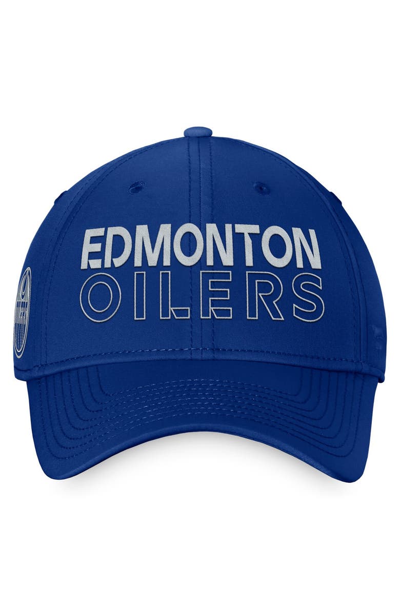 FANATICS Men's Fanatics Branded  Blue Edmonton Oilers Authentic Pro Road Flex Hat, Alternate, color, 