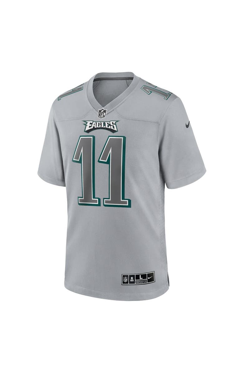 Nike Men's Nike A.J. Brown Gray Philadelphia Eagles Atmosphere Fashion Game Jersey, Alternate, color,