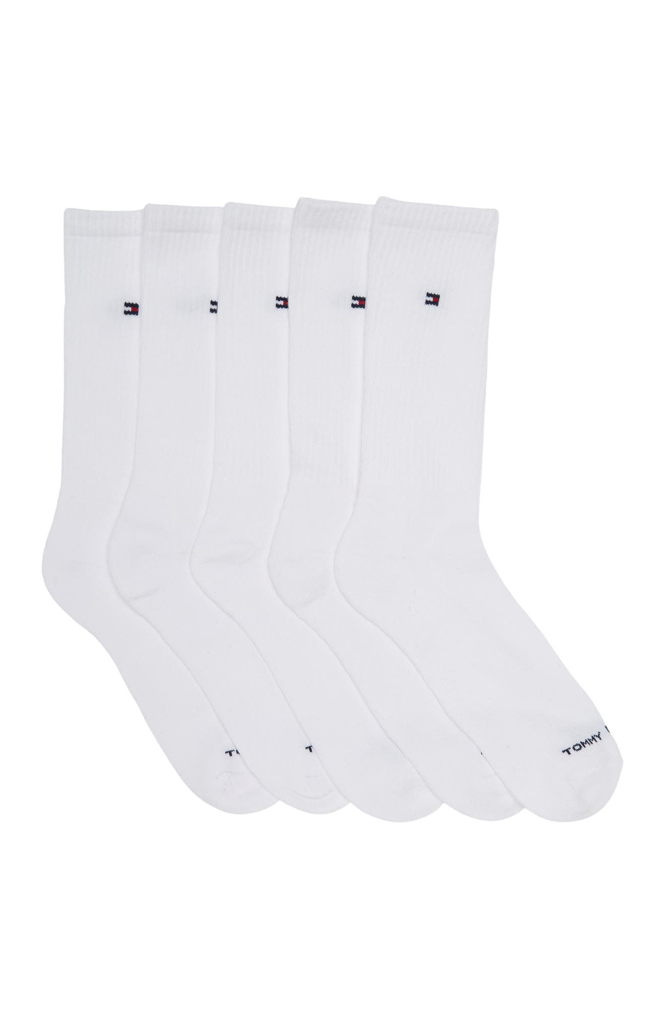 Tommy Hilfiger 1/2 Terry Crew Socks - 5-Pack