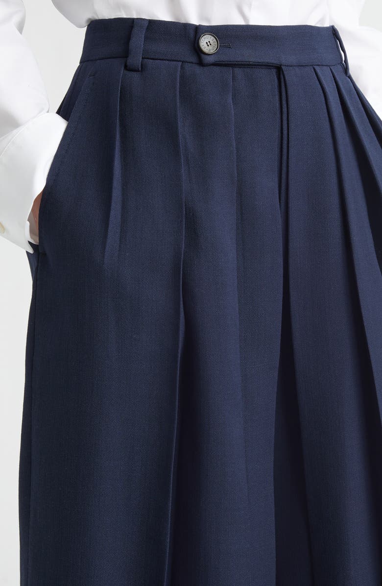 SETCHU Hakama Shorts, Alternate, color, Navy