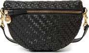 Clare V. Petite Fanny Rattan Woven Leather Belt Bag