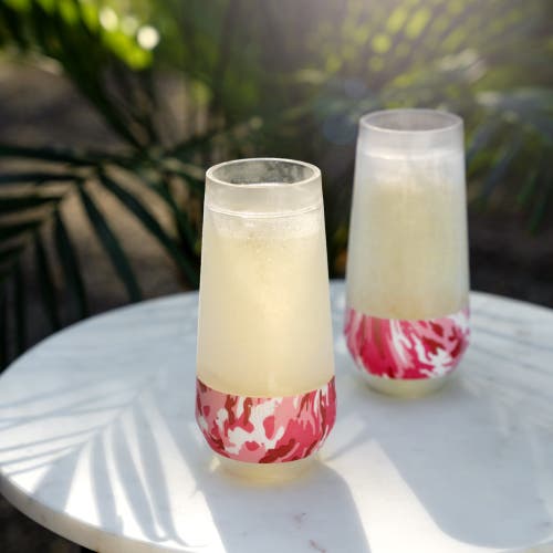 Host Champagne Freeze Cooling Cup Set Of 2 In Pink Camo