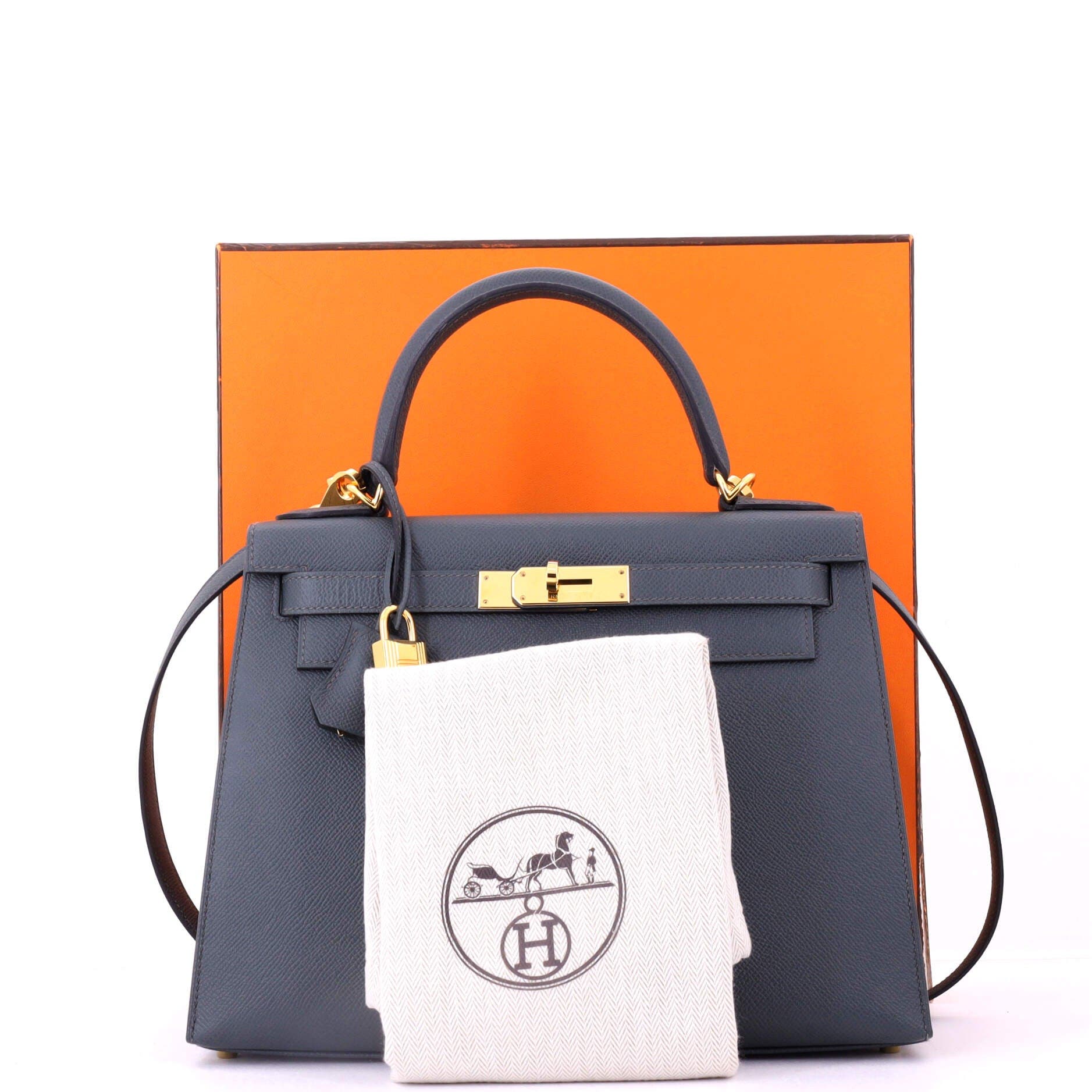 Pre-Owned Hermes Kelly Handbag Green Epsom with Gold Hardware 28, Alternate, color, Vert Amande