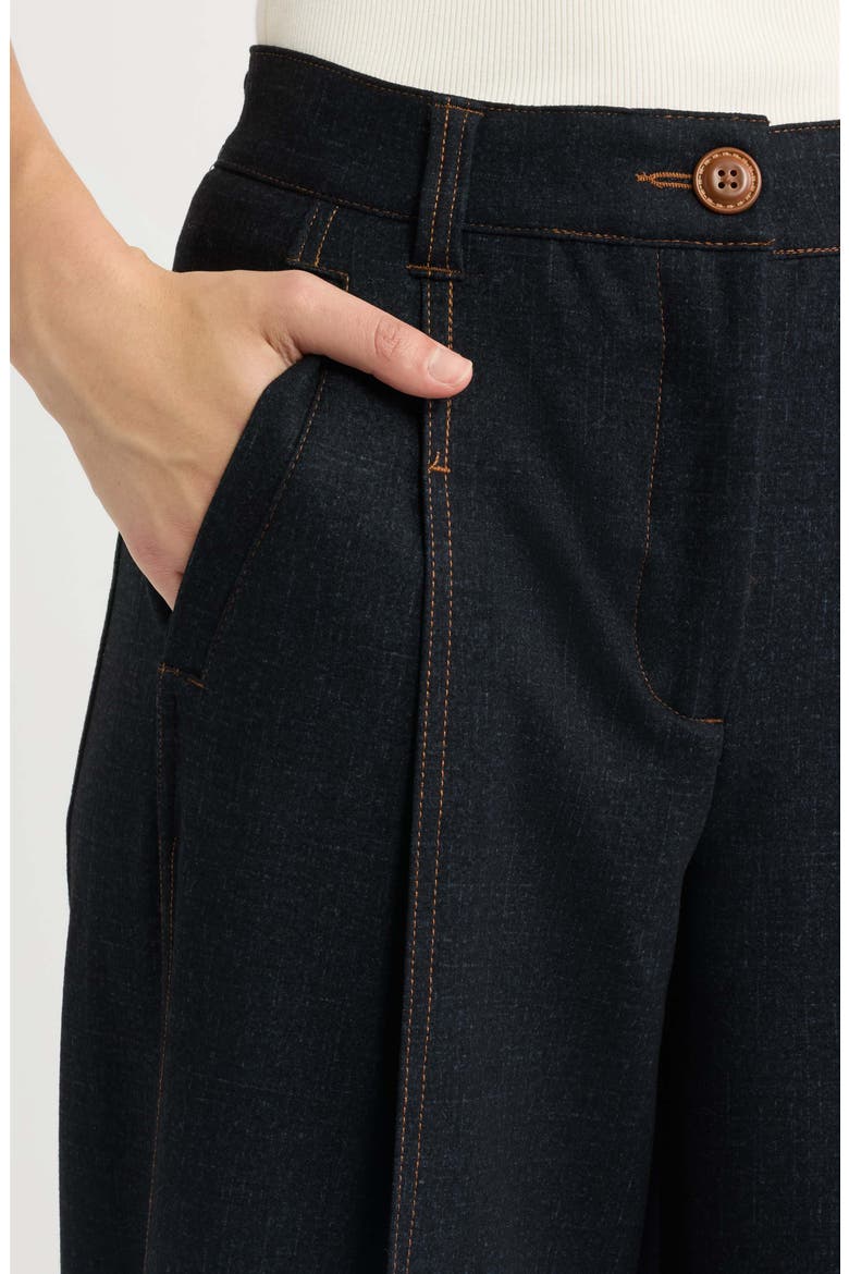 Ultra Skyrise Relaxed Ankle Pants, Alternate, color, DARK INDIGO