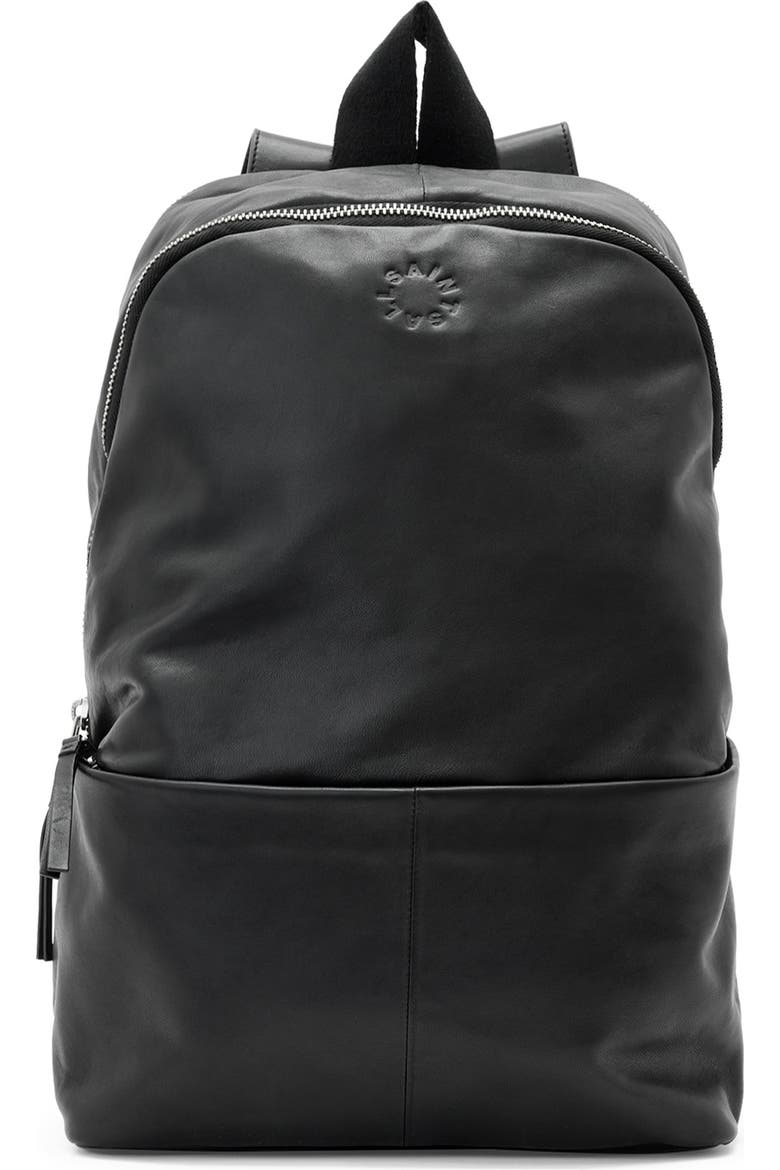 allsaints backpack laptop Men's Kei Tiger Orange One Size The secure zip AllSaints Arena Backpack in Black
