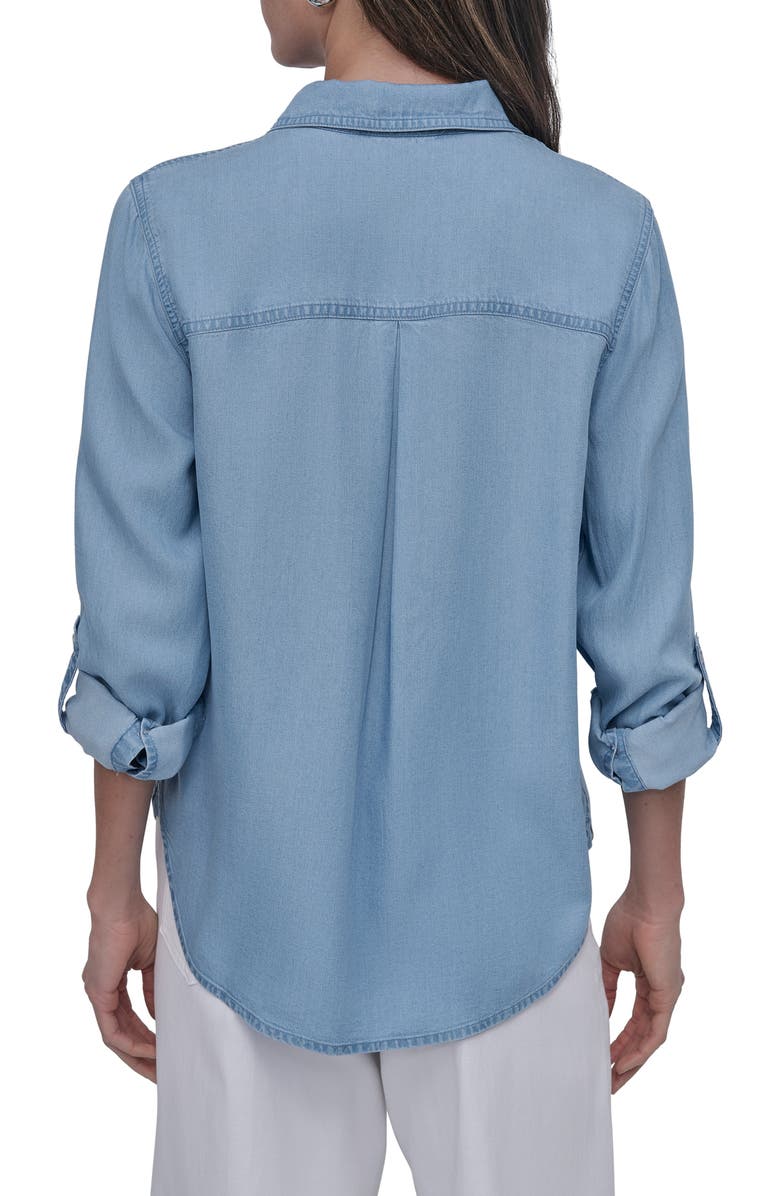 Denim Button-Up Shirt