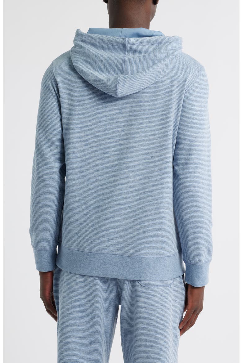 Pinstripe Pajama Hoodie, Alternate, color, BLUE STRIPE