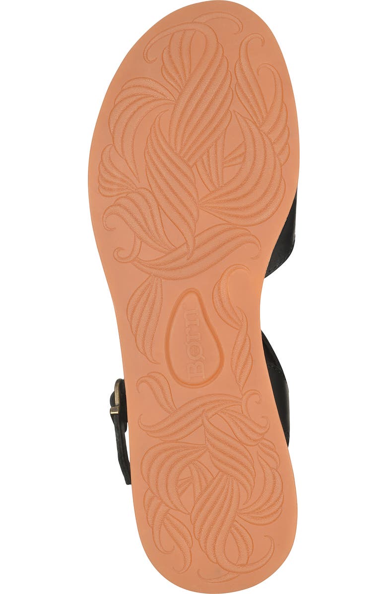 Børn Cannes Platform Wedge Sandal, Alternate, color, Black Leather