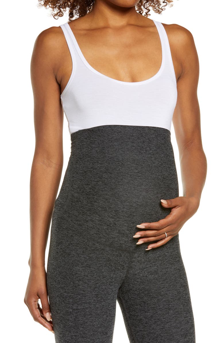 Beyond Yoga Love the Bump Maternity Capri Leggings, Alternate, color, 