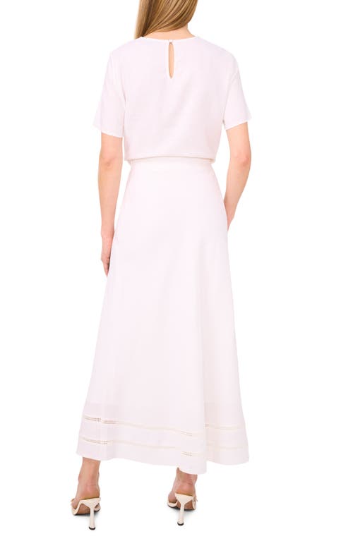 Halogenr Halogen(r) Ladder Stitch Accent Linen Blend T-shirt