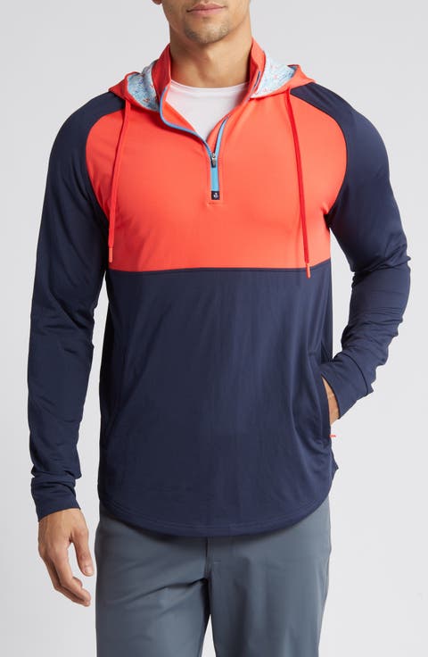 Logan Colorblock Half Zip Hoodie