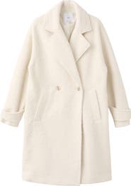 MANGO Lapels Bouclé Coat