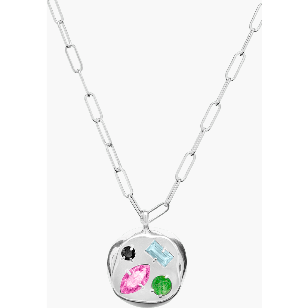 Birthdate Co. The October Birthdate Silver Pendant In October 15th - Silver