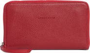 Longchamp Leather Zip Wallet