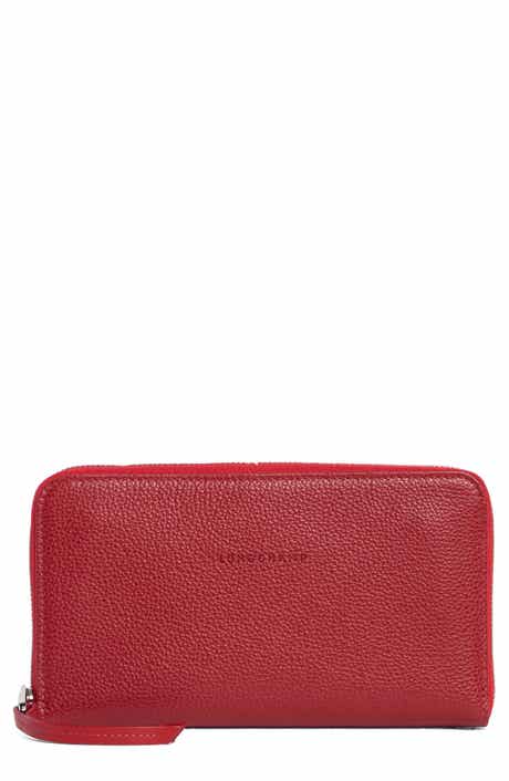 Longchamp Leather Zip Wallet