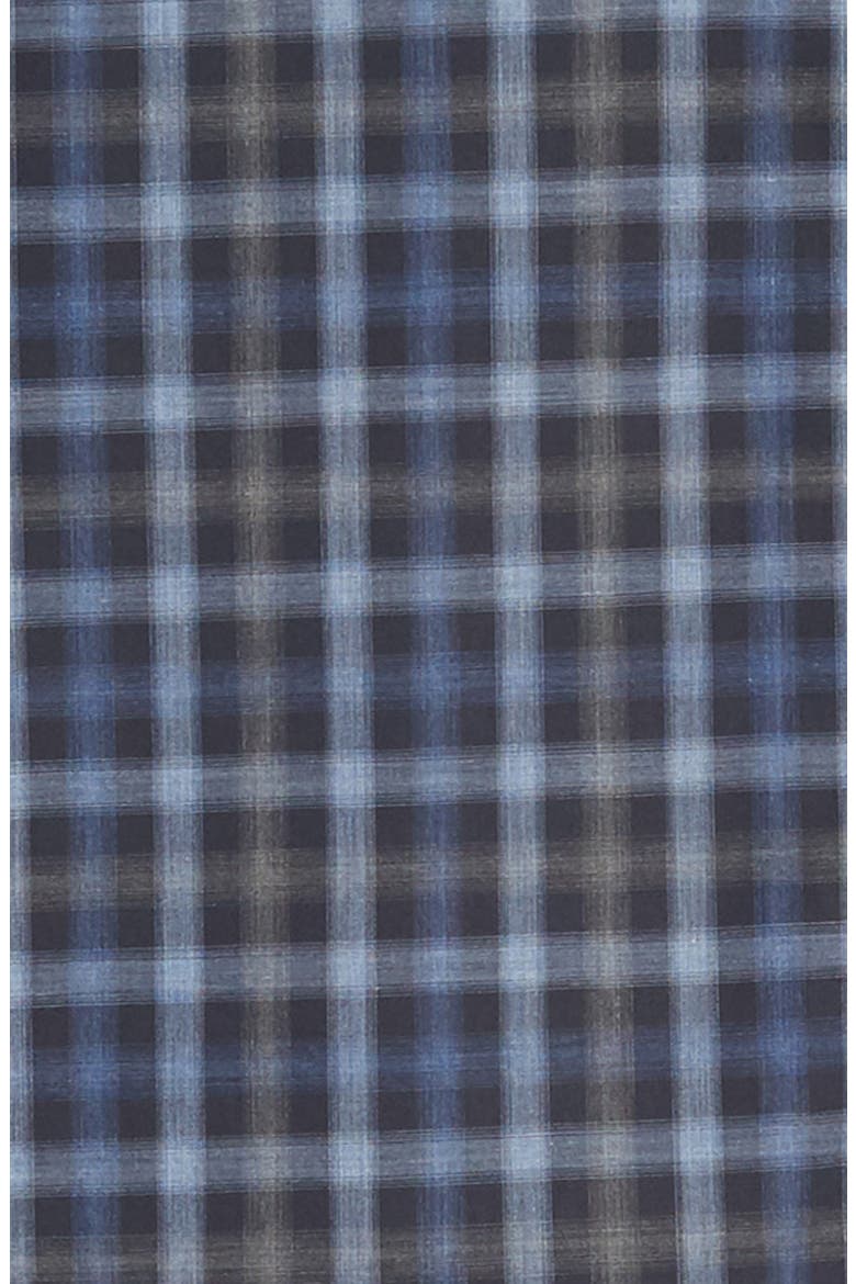 Ojeda Regular Fit Plaid Button-Up Shirt, Alternate, color, NAVY