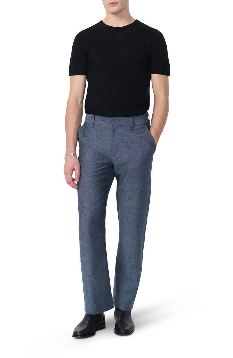 rag & bone Evan Tapered Donegal Wool Blend Pants, Alternate, color, Blue
