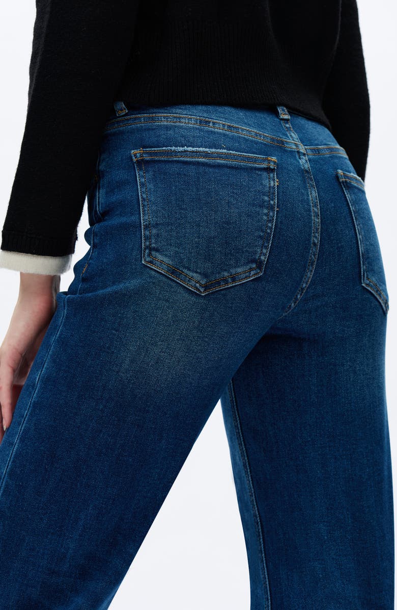 Bayeas Mid Rise Wide Leg Jeans, Alternate, color, Dark Blue